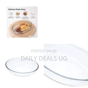 Borosilicate Glass Oval Baking Tray