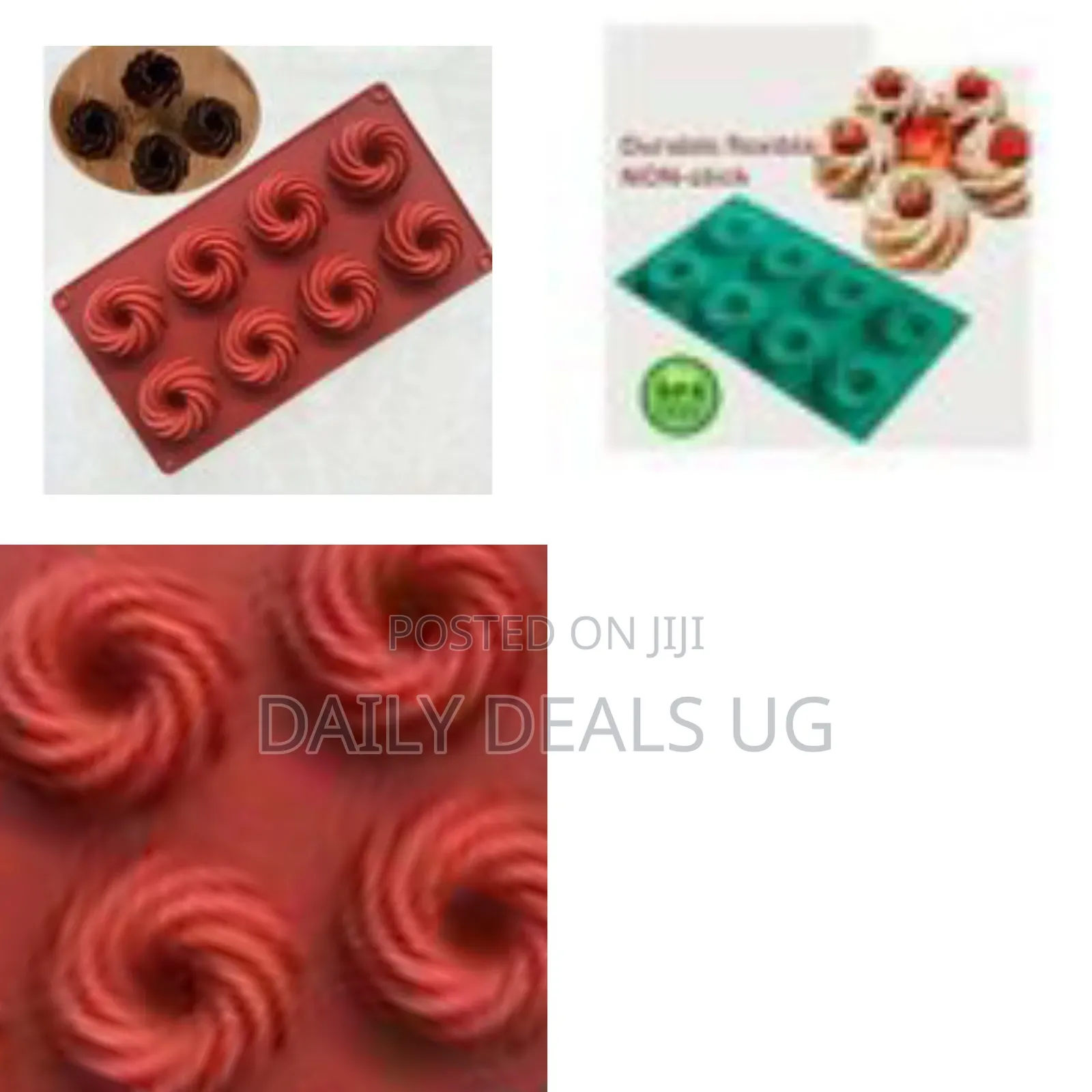 Silicone Swirl-Shaped Baking Mold