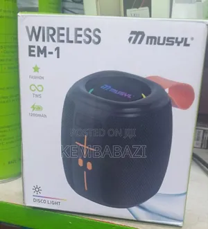 Musyl Em-1 Portable Wireless Speaker.