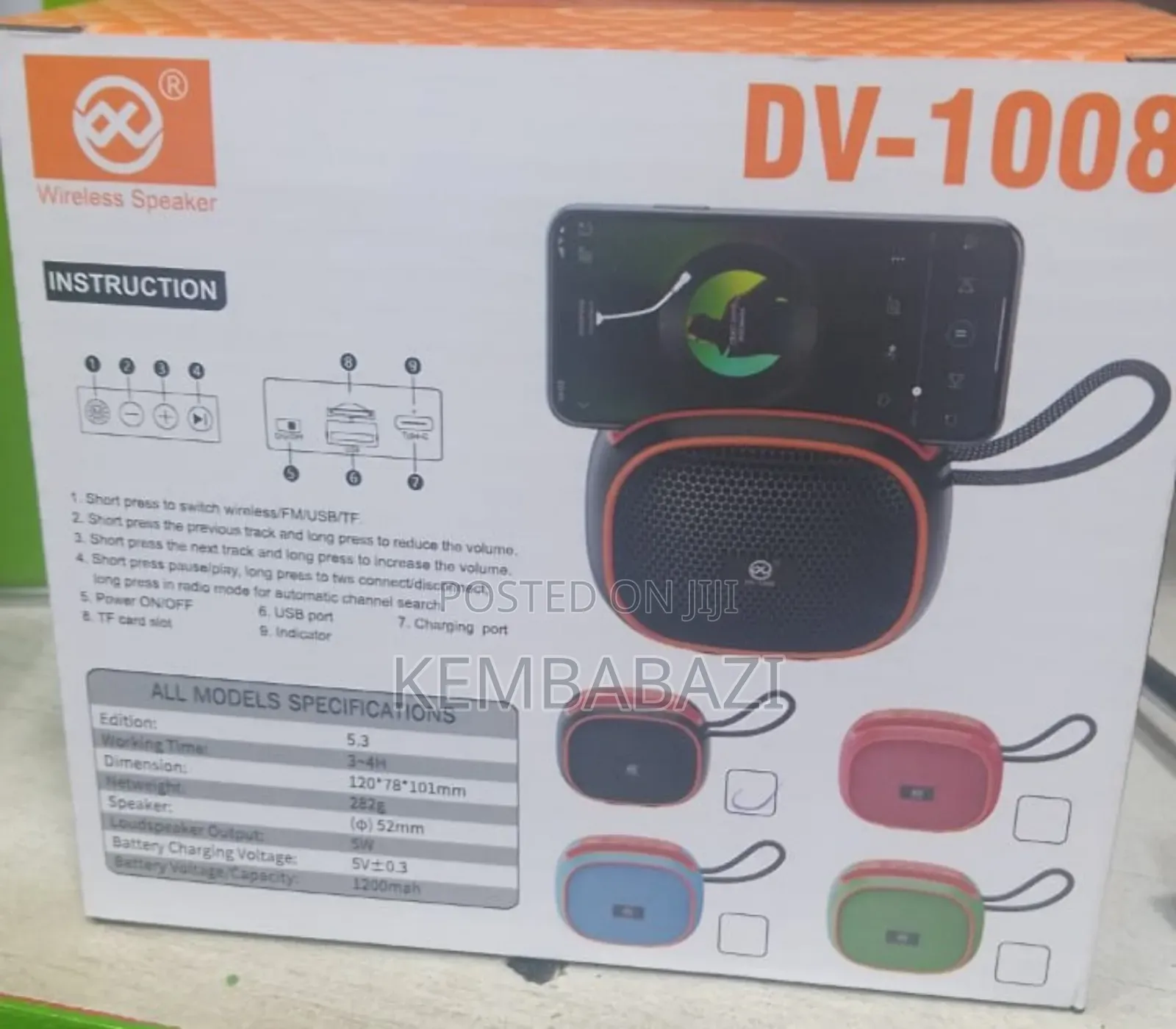 Dv-1008 Wireless Speaker.