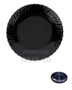 6 Piece Set of Porcelain Dinner Plates With a Wavy Edge