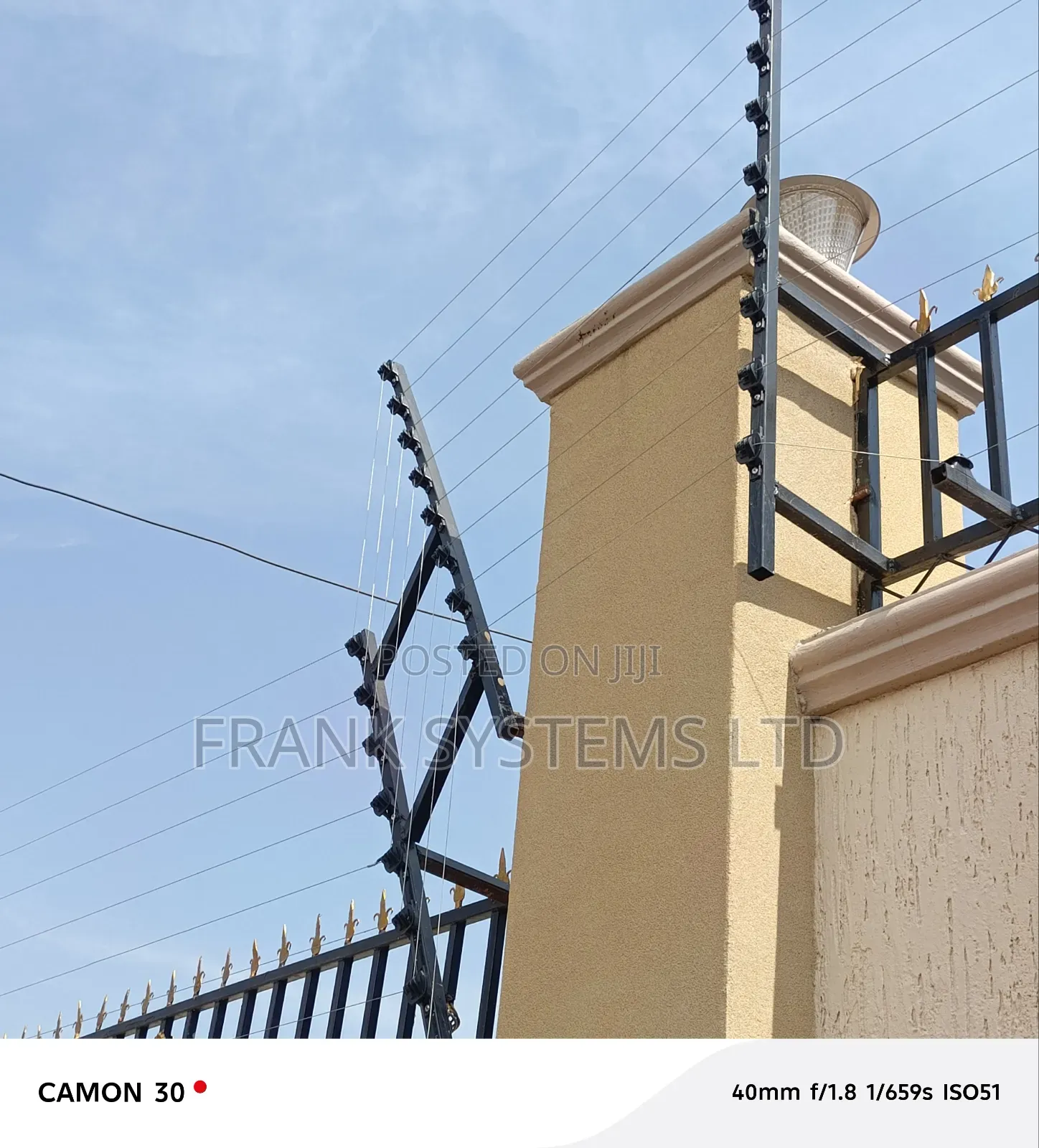 Electric Fence On Modern Houses