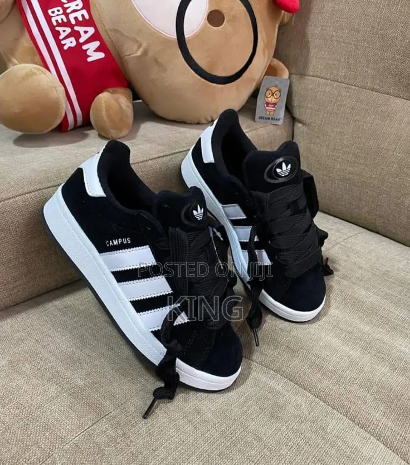 Adidas Campus. Black X White Sneakers