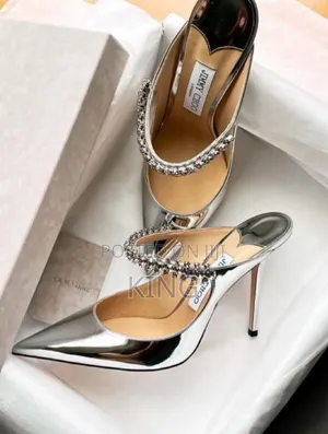 Laminated Leather Heels.