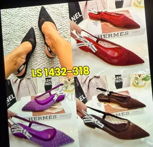 Pointed-Toe Slingback Kitten Heels