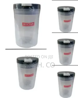 900ml Round Plastic Transparent Storage Box Tin Containers Organizer
