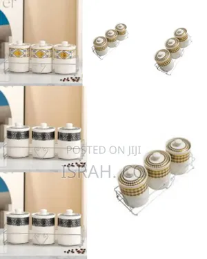 Ceramic Jars for Kitchen Storage With Ceramic Lids Airtight