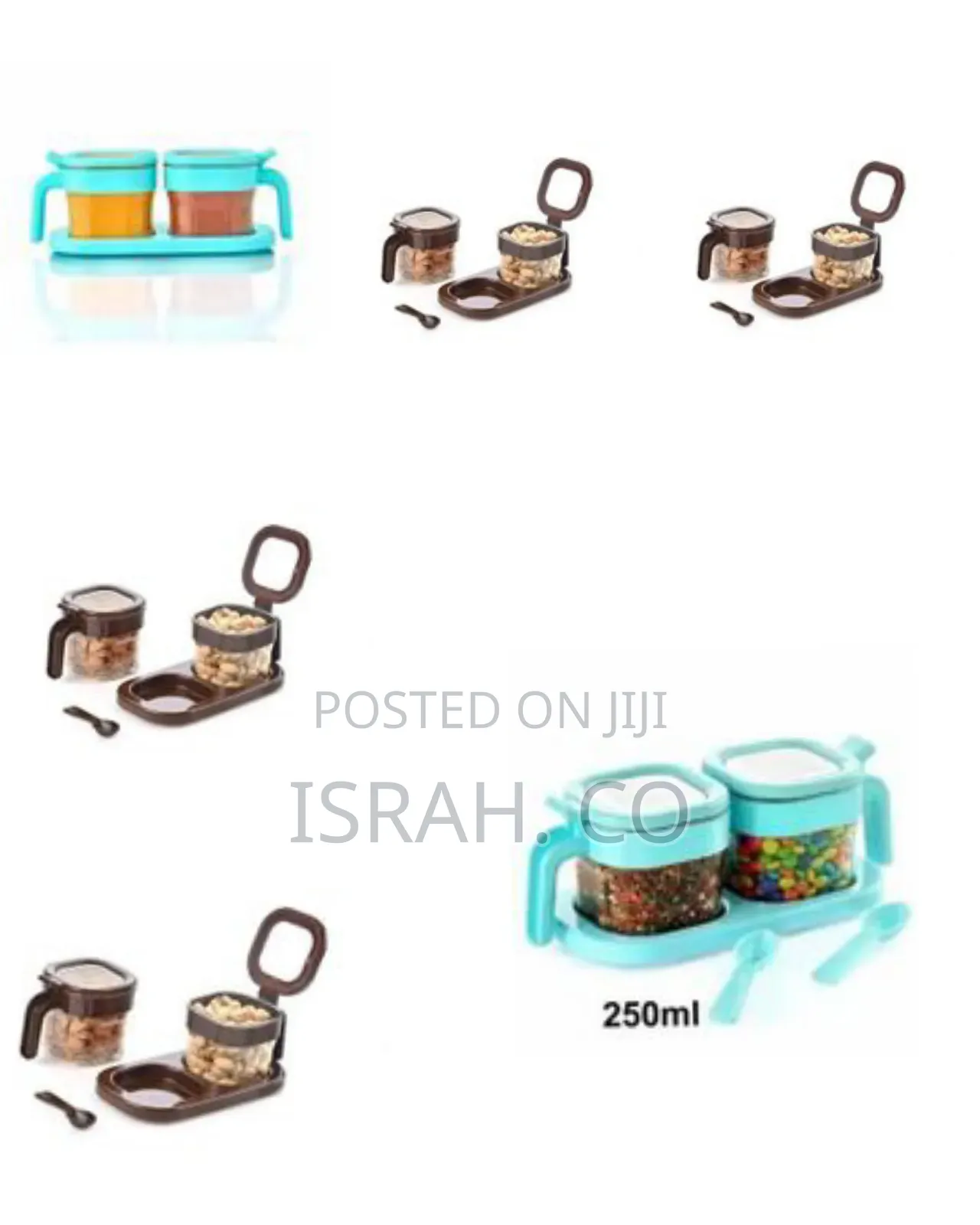 Multipurpose Plastic 2 in 1 Masala Box Transparent Plastic
