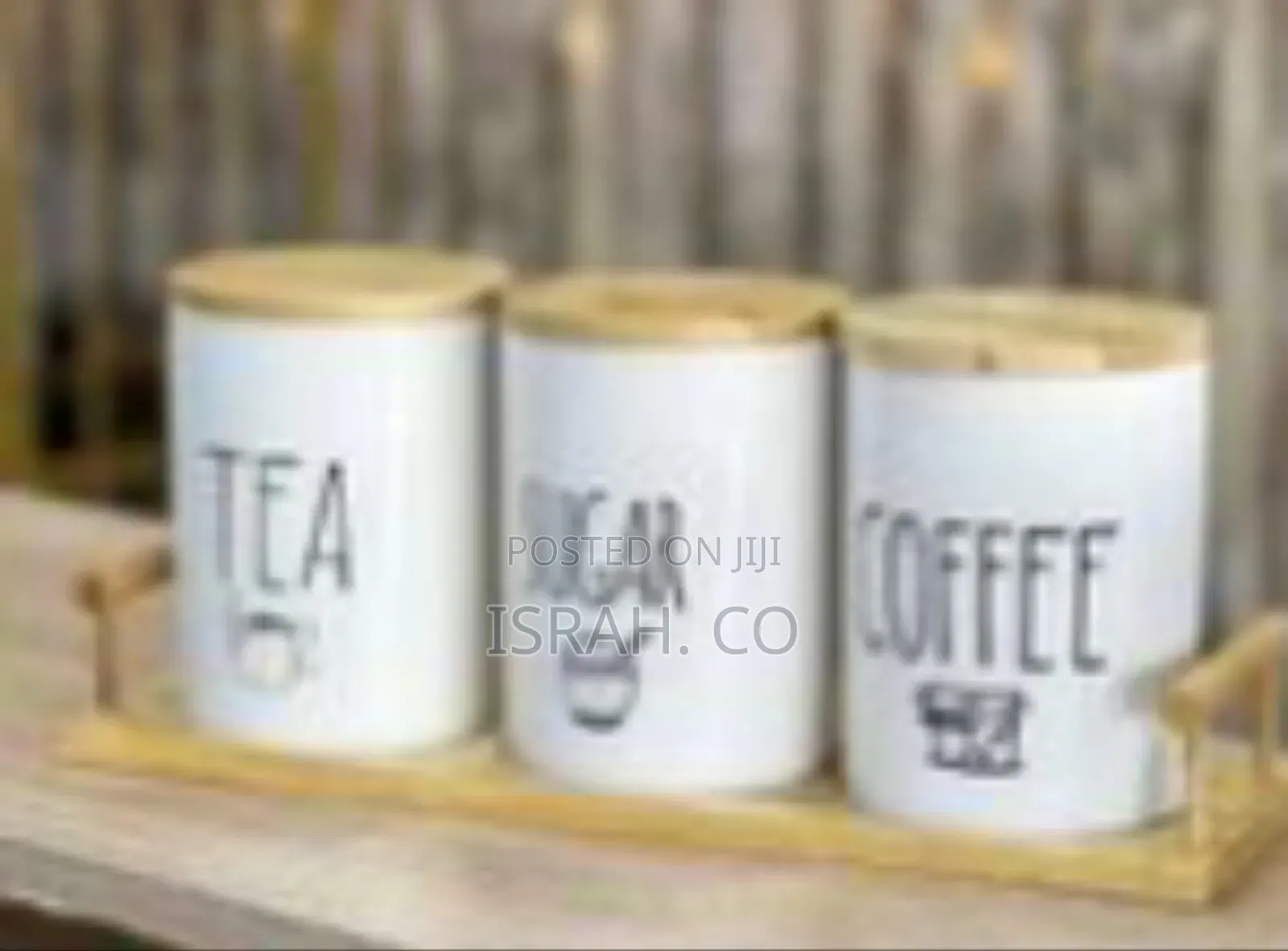 Rustic Classic 3-Pack Airtight Jars Porcelain Canisters