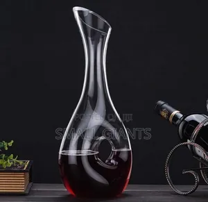 Hand-Blown, Lead-Free Crystal Glass Wine Decanter