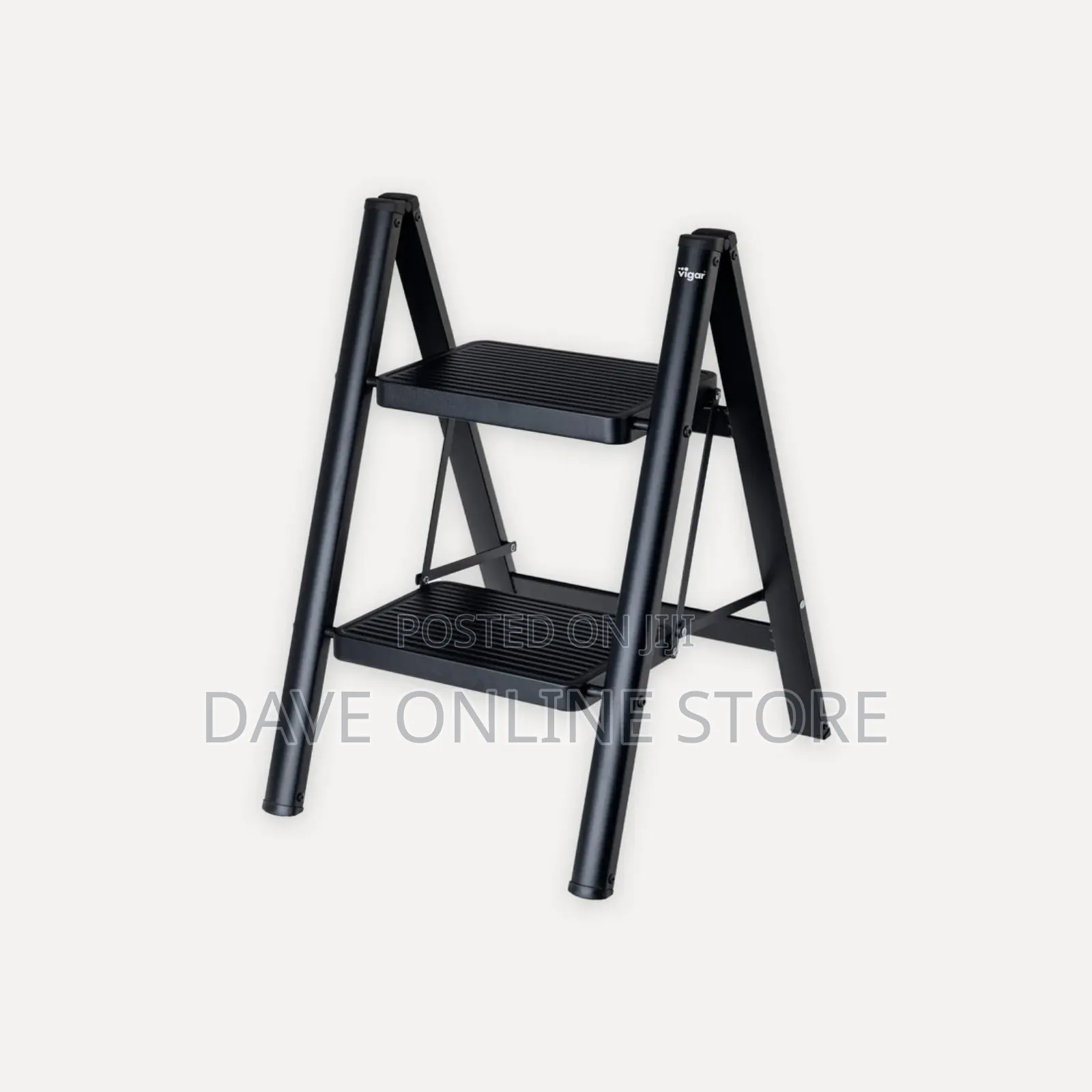 Folding Steel Stool With 2 Steps