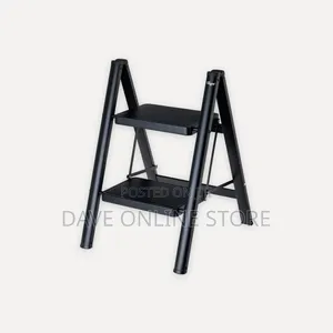 Folding Steel Stool With 2 Steps