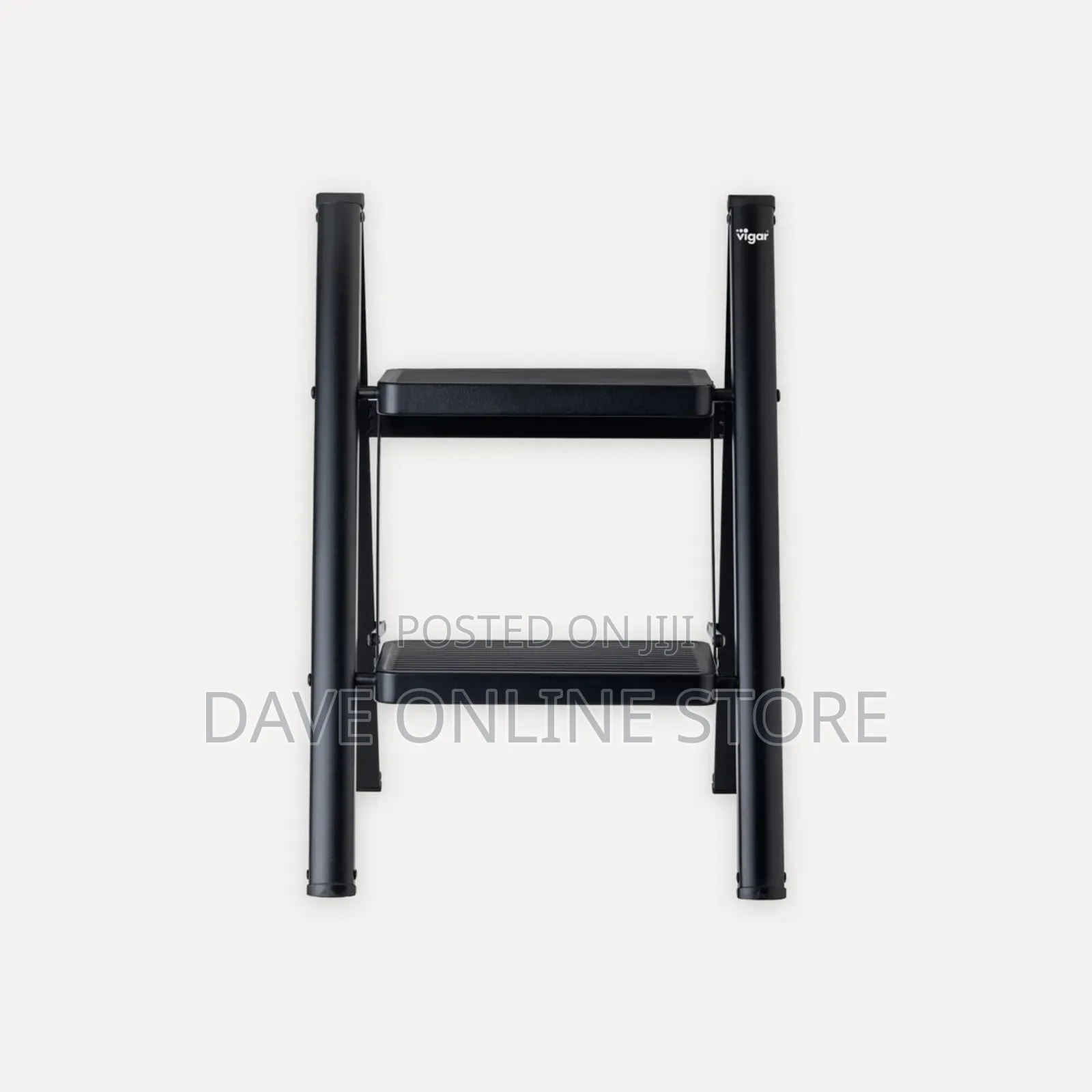 Folding Steel Stool With 2 Steps