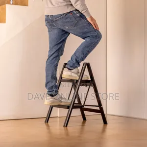 Folding Steel Stool With 2 Steps