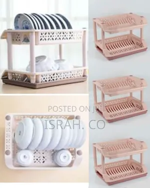 Dish Drying Rack Over the Sink Stainless Steel 2 Tier Nonslip Length