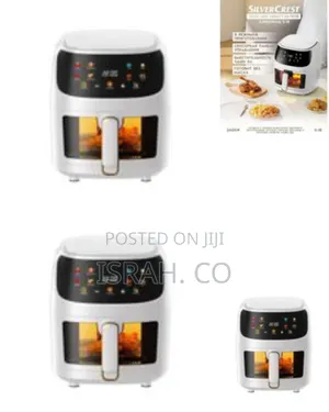 Silvercrest No Oil 8-in-1 Air Fryer Digital Led Display Grill Pan