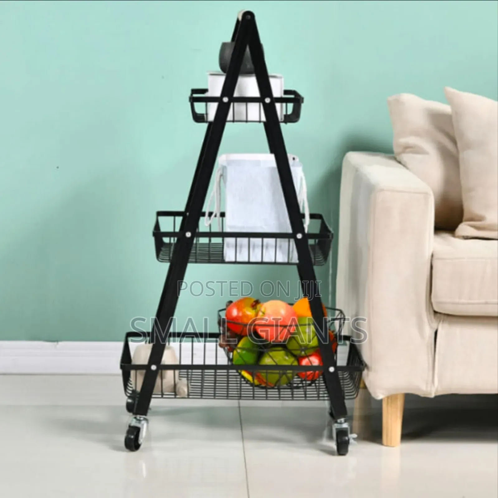 3-tier Multipurpose Rolling Sorage Trolley