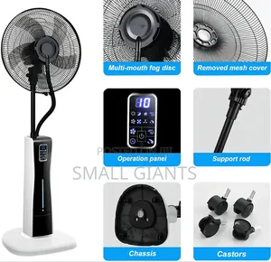 Oscillating Pedestal Fan With Mist