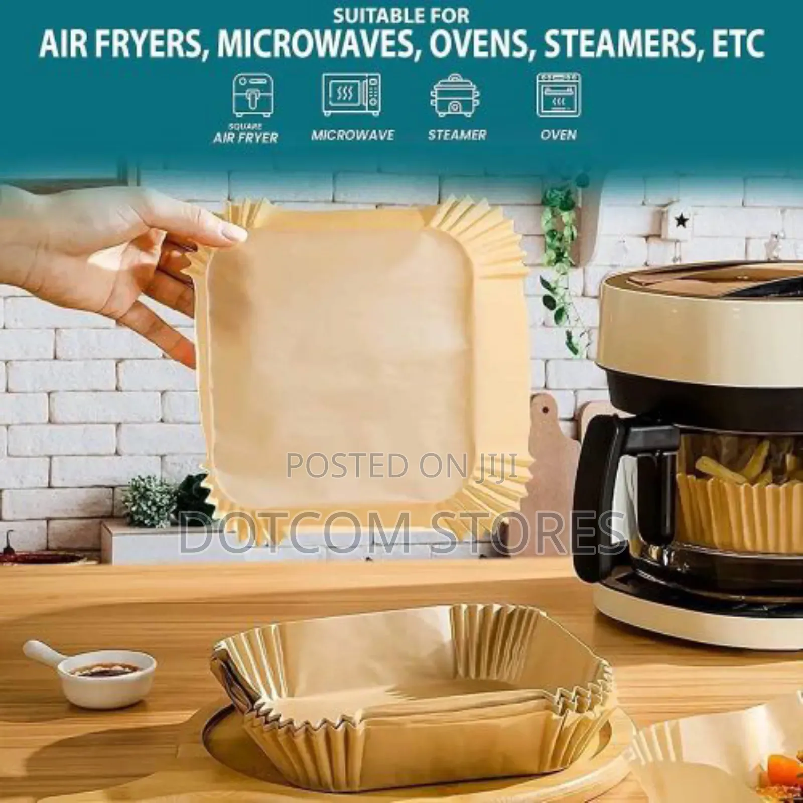 50 Pc Disposable Air Fryer Paper Liners
