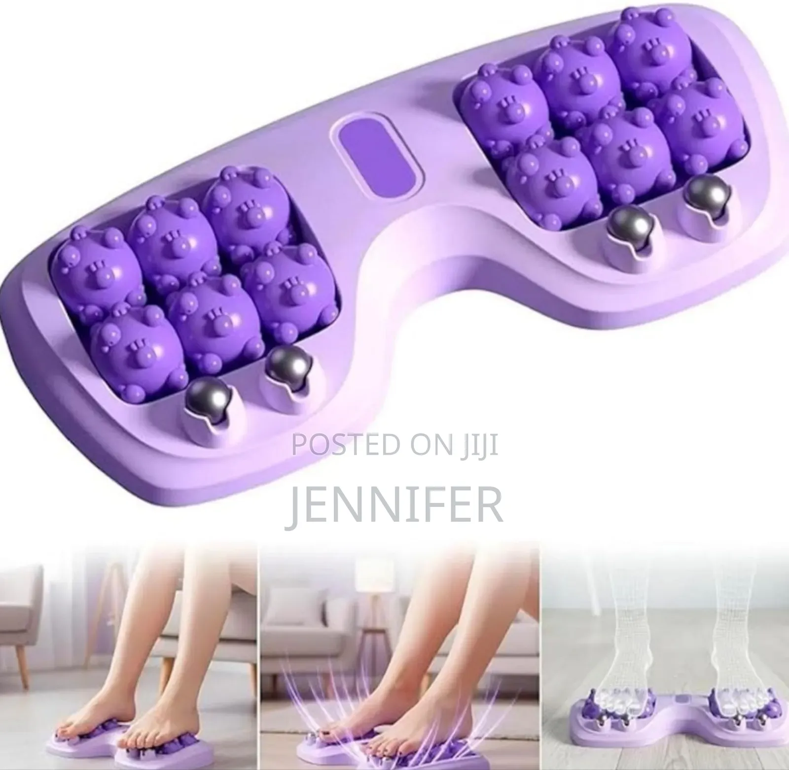Portable Dual Foot Massage Roller.