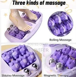 Portable Dual Foot Massage Roller.