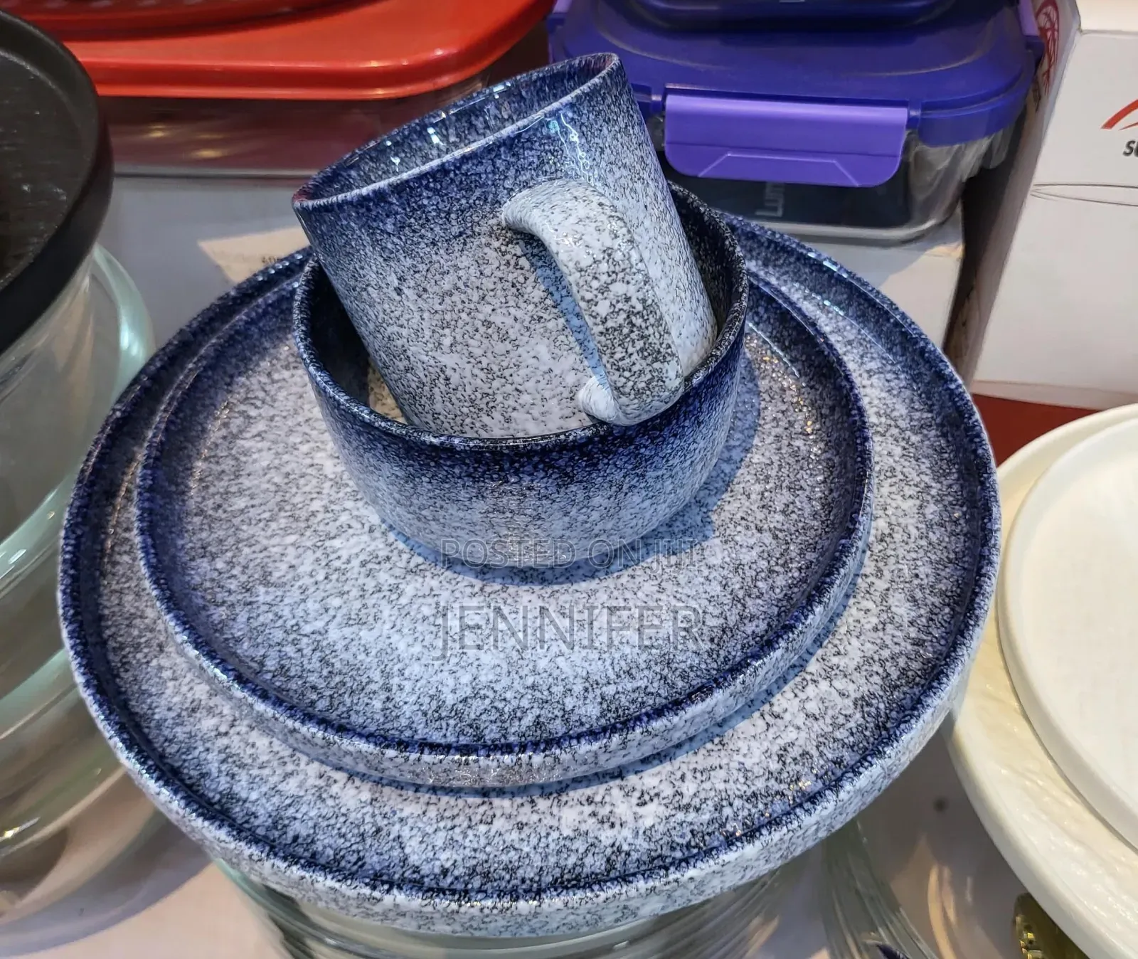 24-Piece Crafted Ceramic Dinner Set