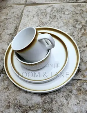 24-Piece Crafted Ceramic Dinner Set