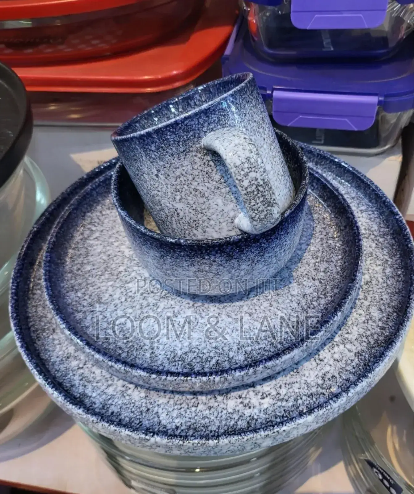 24-Piece Crafted Ceramic Dinner Set