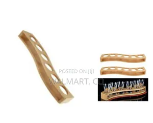 Elegant Wavy Wooden Serving Tray Shot Glass Flight Paddle