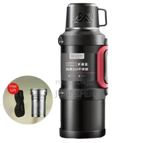 High-Capacity Stainless Steel Vacuum-Insulated Flask