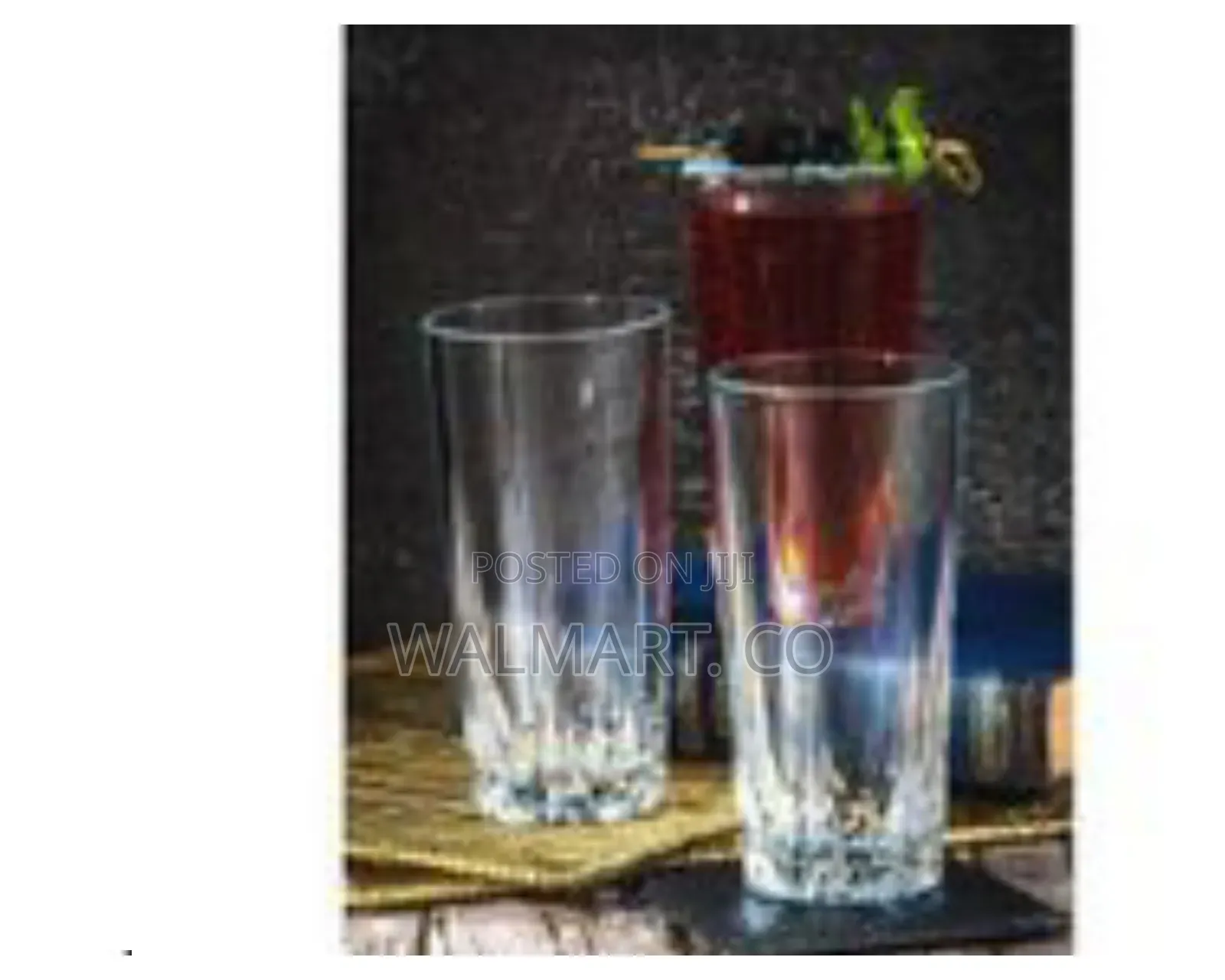 Elegant Glass Pitcher and Tumbler Set-Clear