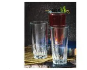 Elegant Glass Pitcher and Tumbler Set-Clear