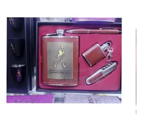 Premium Hip Flask Gift Set With Shot Glasses and Funnel