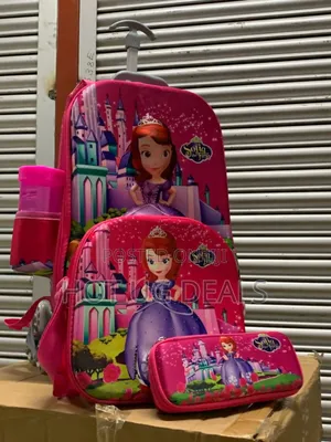 Sofia Trolley School Bag For Kids - 3sets