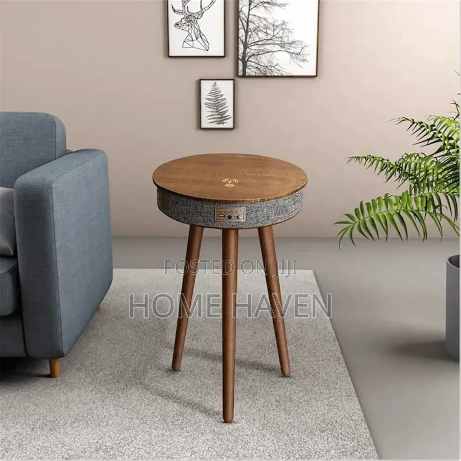 Modern Smart Table With Built-in 360° Bluetooth Speaker