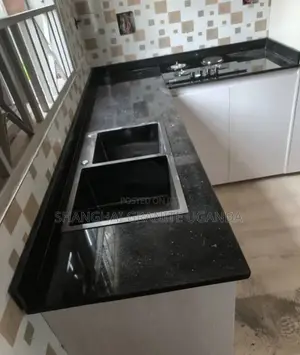 Beautiful Black Granite Stone With Gold Sparkles