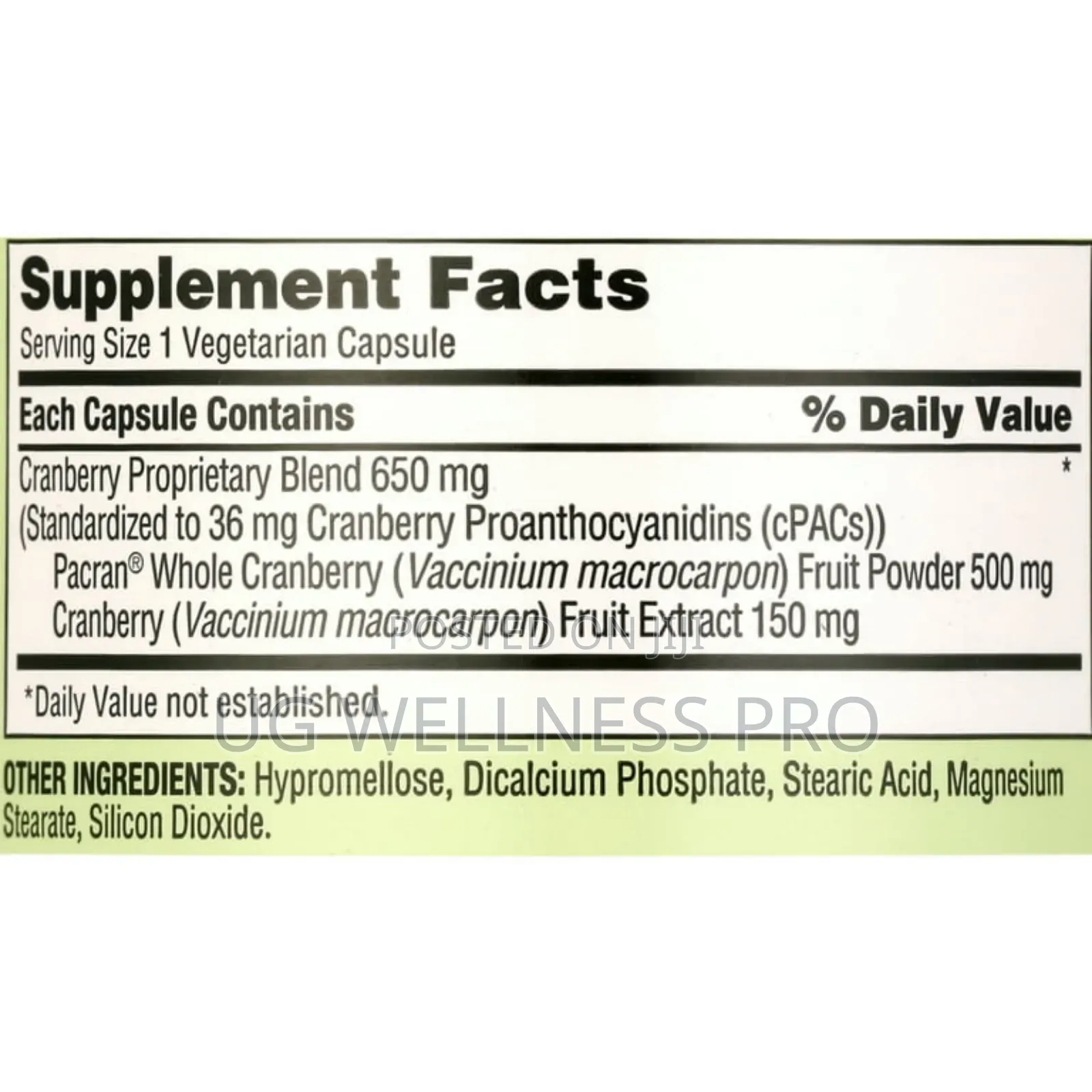 Trunature Cranberry 650 Mg 140 Vegetarian Capsules for Urinary Support