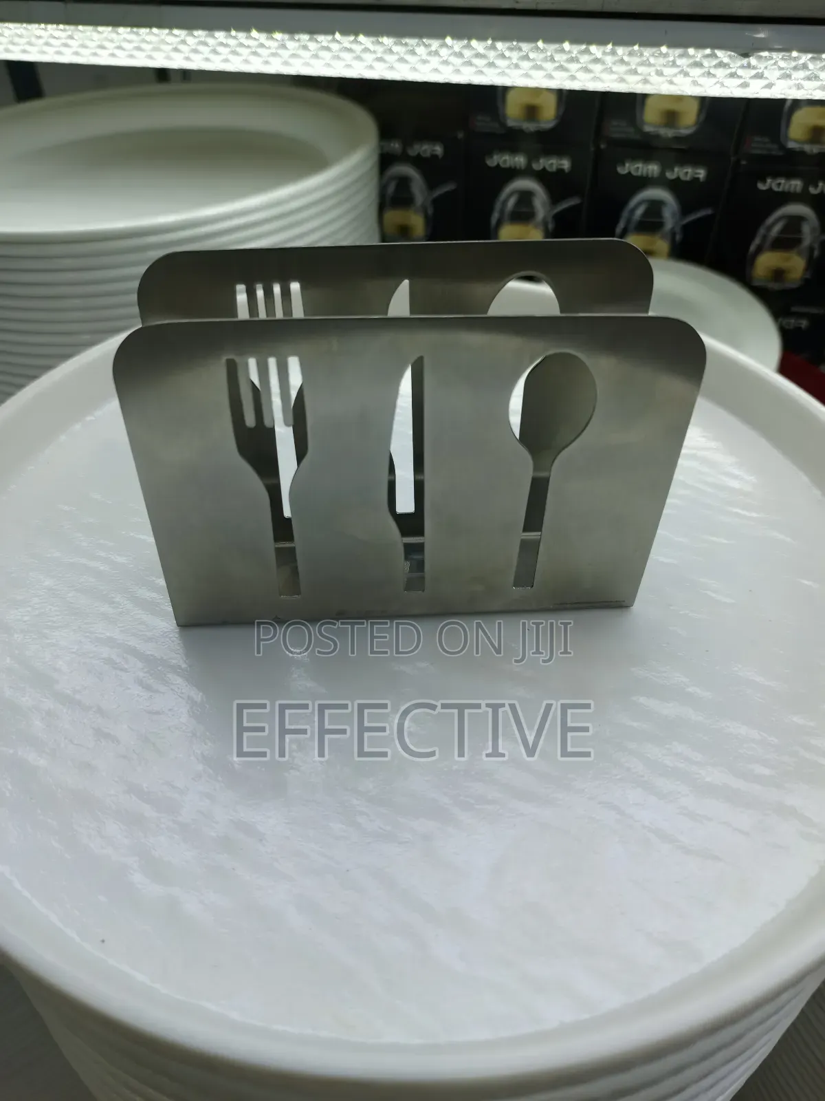 Stainless Steel Napkin Holder.