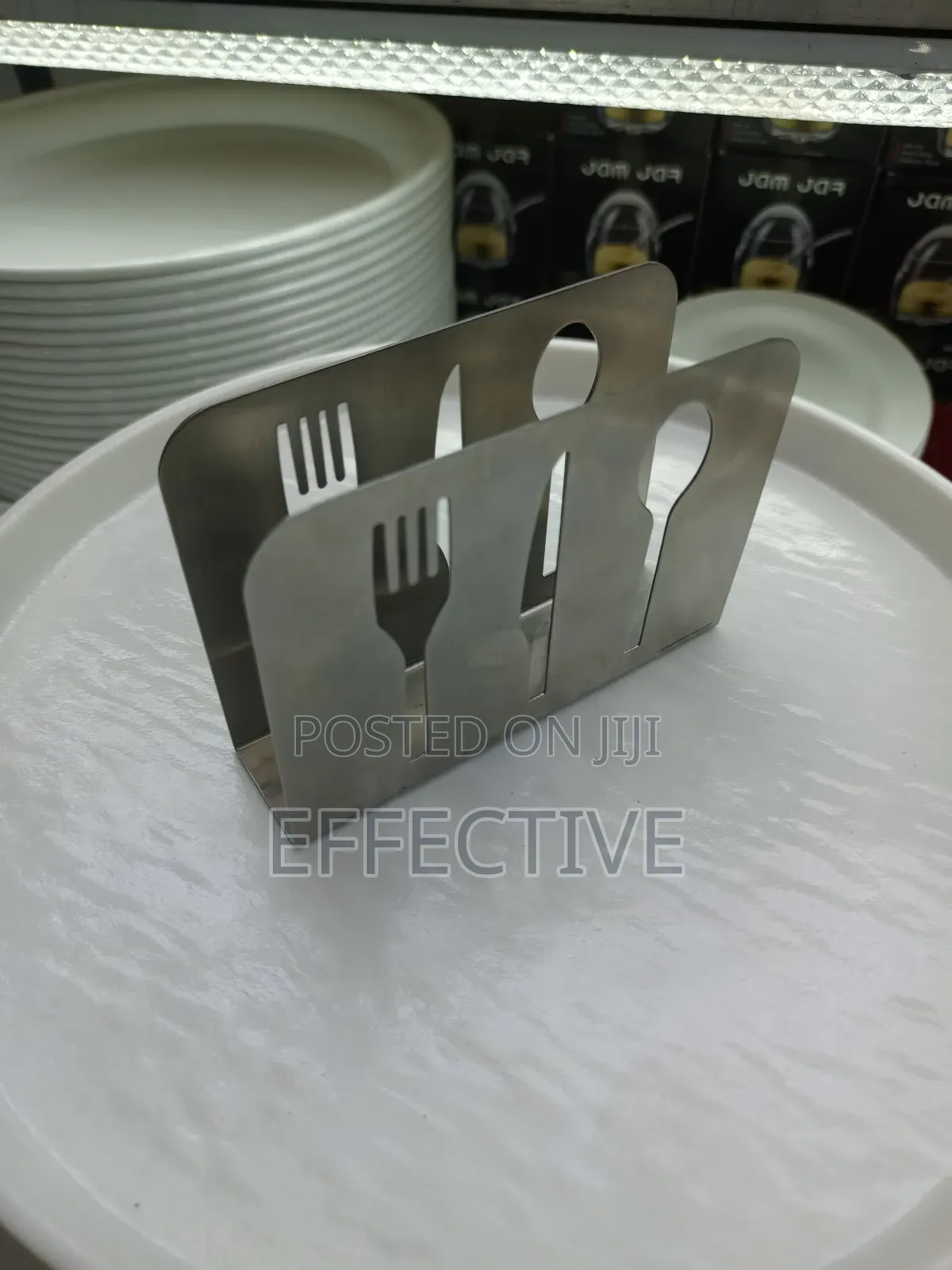 Stainless Steel Napkin Holder.