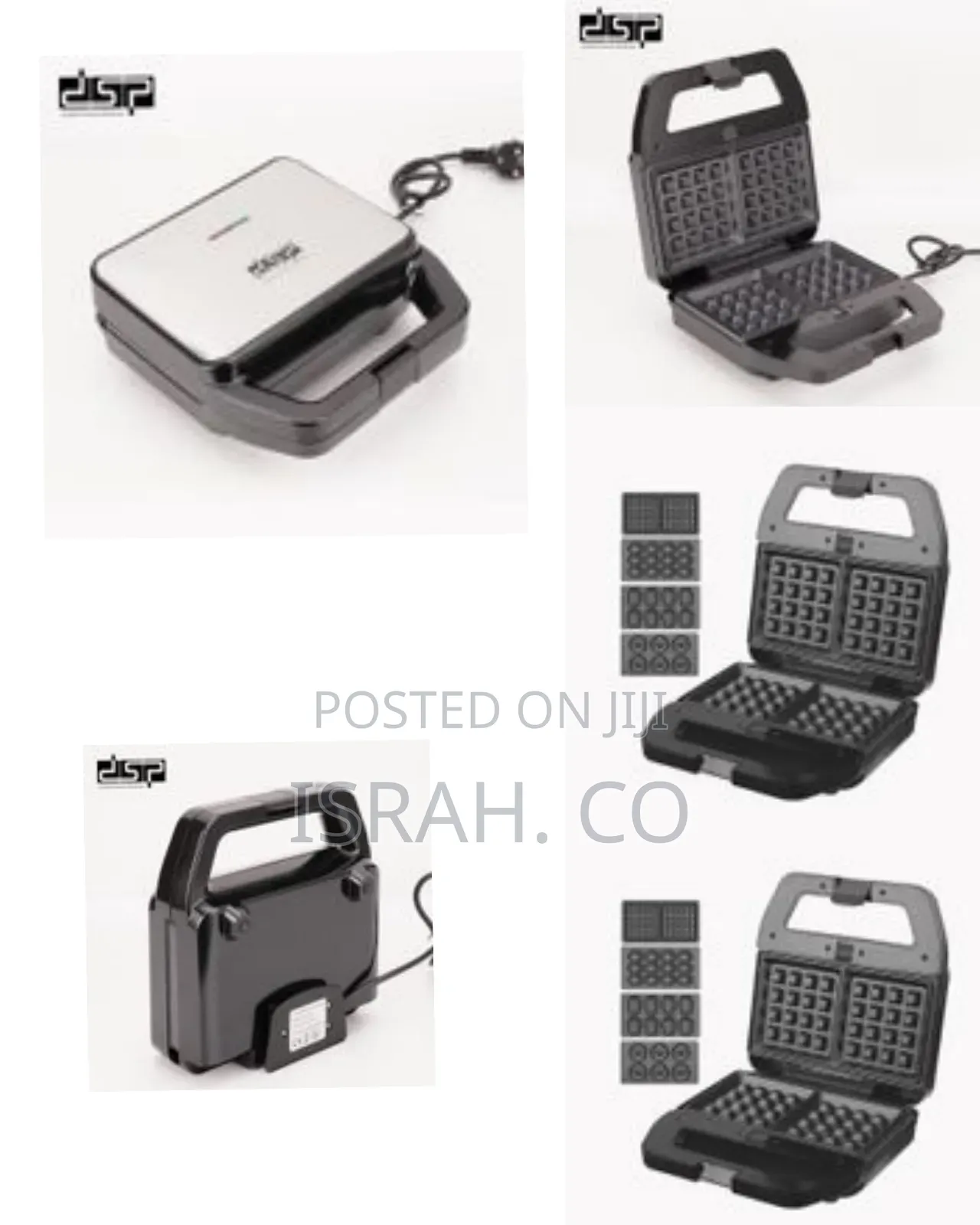 DSP 4 in 1 Waffle Maker Sandwich Nuts Donuts Shells Maker Machine