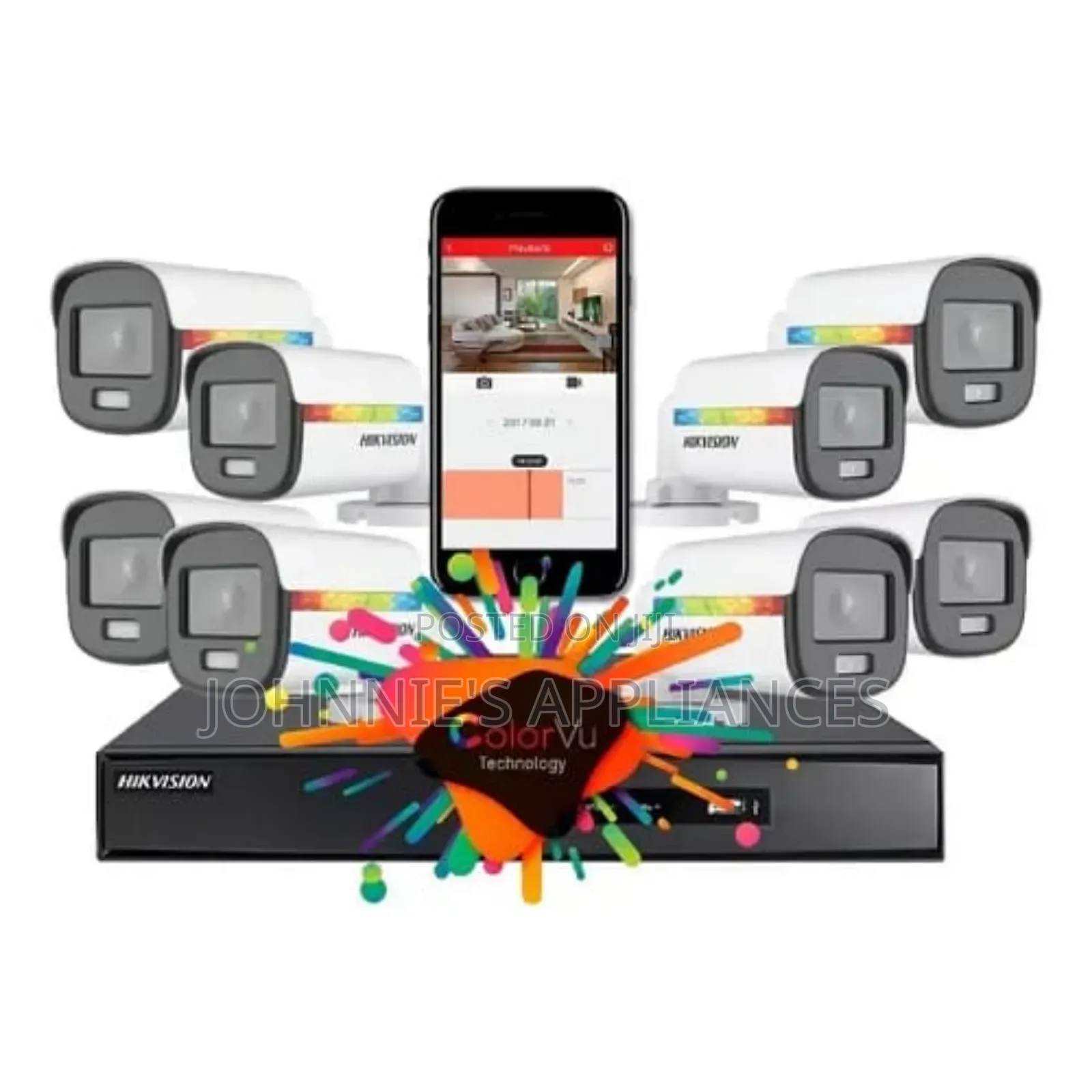 Hikvision Colorvu 8-Channel CCTV Kit – 24/7 Full-Color Security System