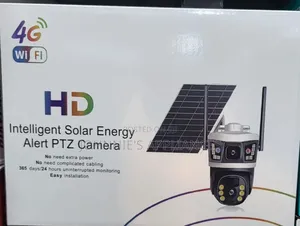 Hd Outdoor Solar Smart Security Camera – 4g/Wifi PTZ With 360° View