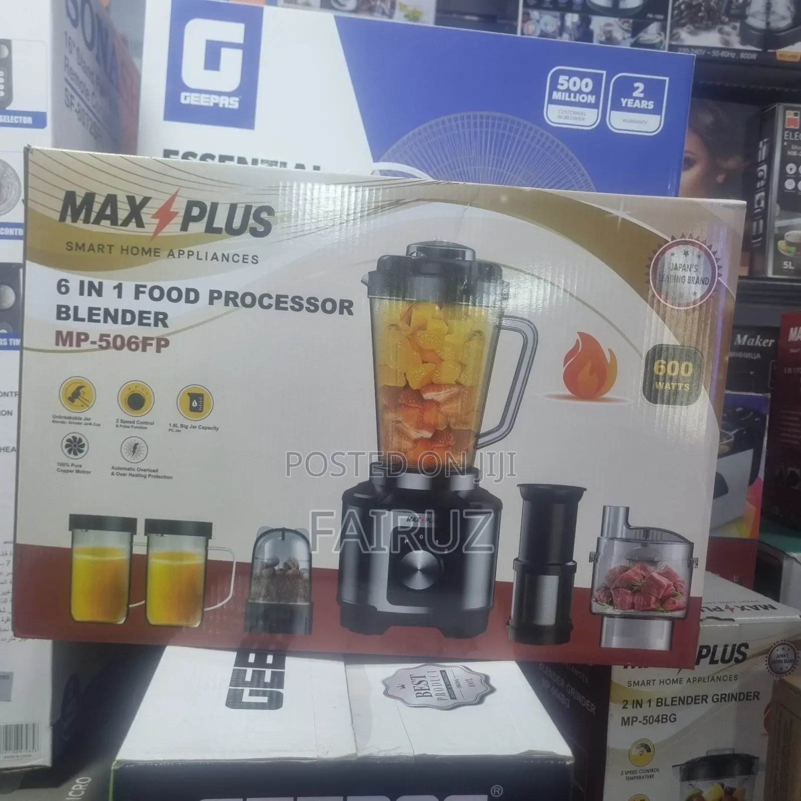 6 in 1 Food Processor Max Plus Blender