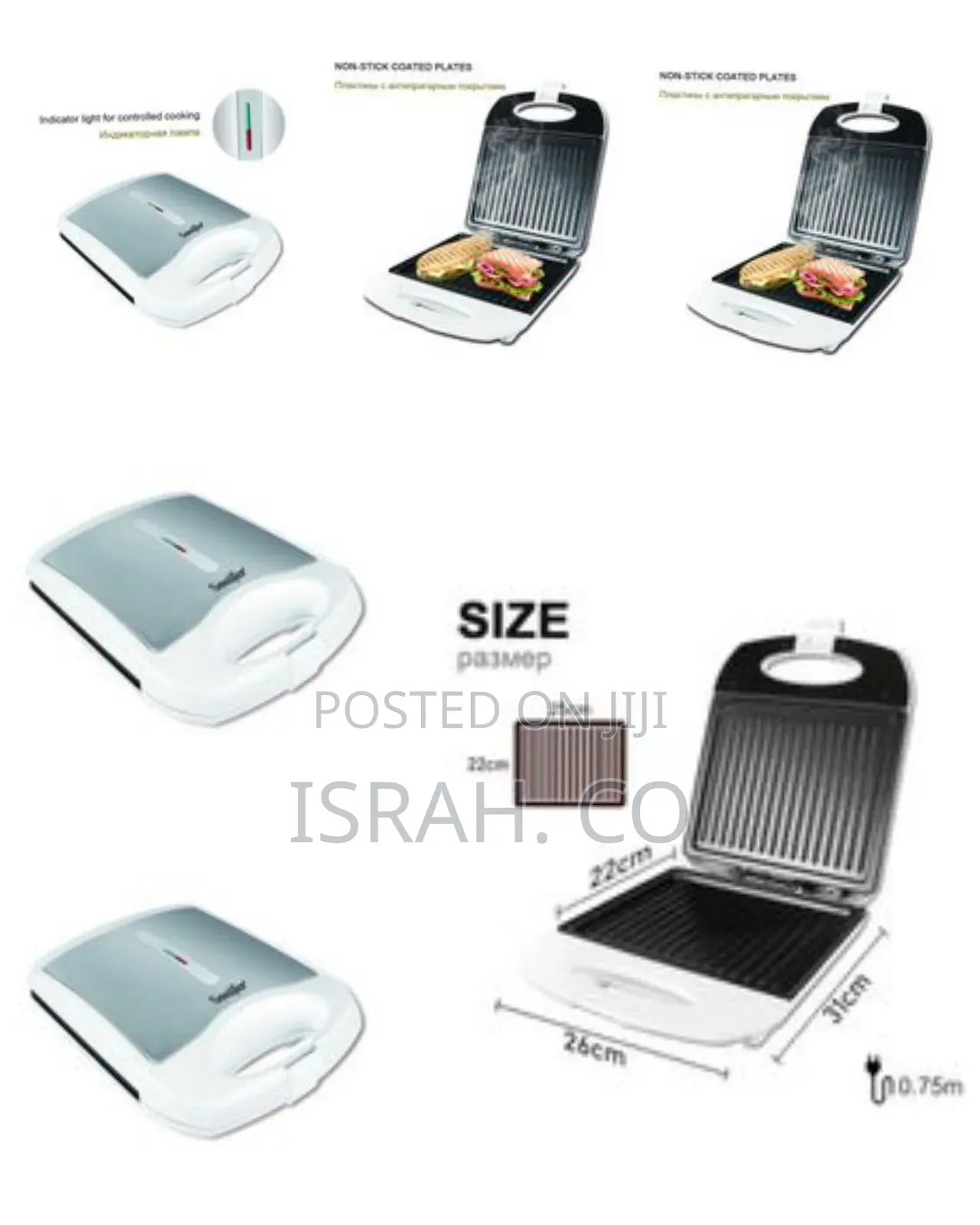Sonifer Sandwich Maker - Silver
