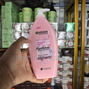 Garnier Skin Naturals Sakura Glow Hyaluron Body Serum Lotion.