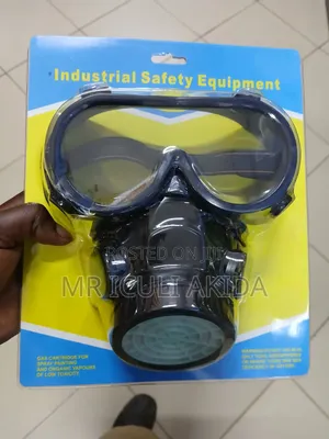 Industrial Chemical Respirator Mask With Safety Goggles