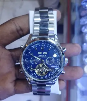 Rolex Chronograph Watch Silver-Colored Metal Band