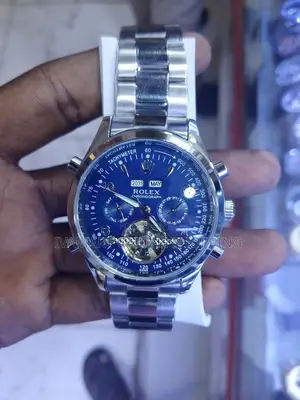 Rolex Chronograph Watch Silver-Colored Metal Band