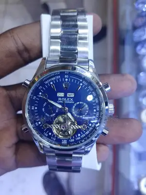 Rolex Chronograph Watch Silver-Colored Metal Band