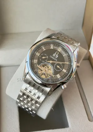 Brand New Omega Box Authentic Men's Mechanical Wrist Time Piece